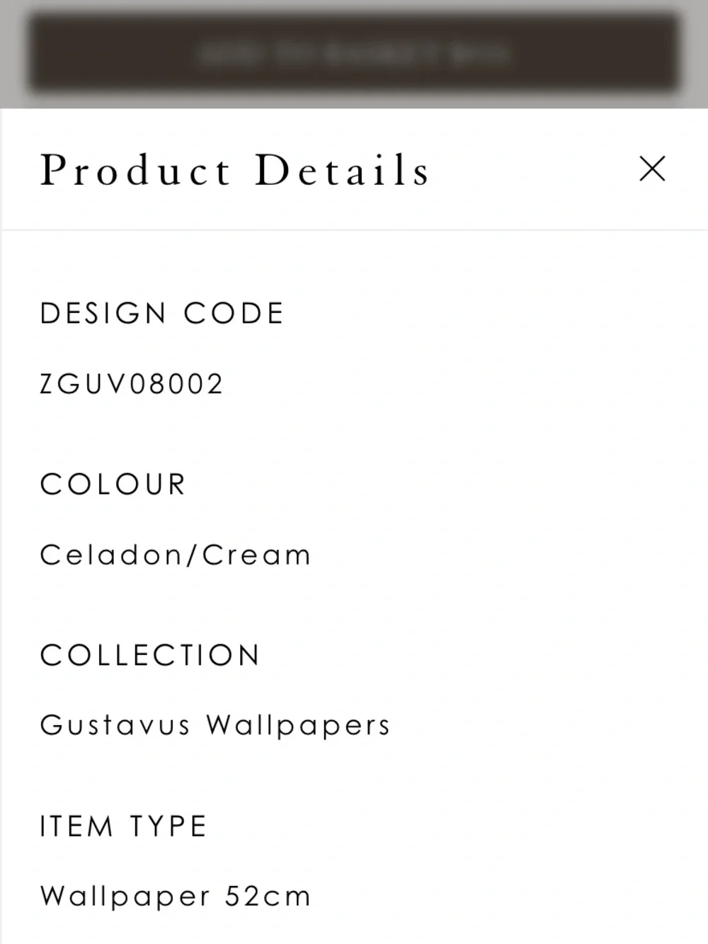 Celadon/Cream Botanical Wallpaper